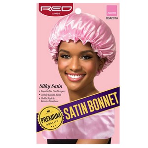 Weiche und seidige Satin Bonnet X-Large - Pink